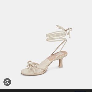 Dolce Vita Maison Ivory Leather Heels